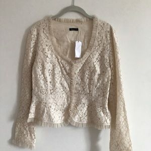 Last week! NWT Lace Peplum Jacket Tahari Sz 12